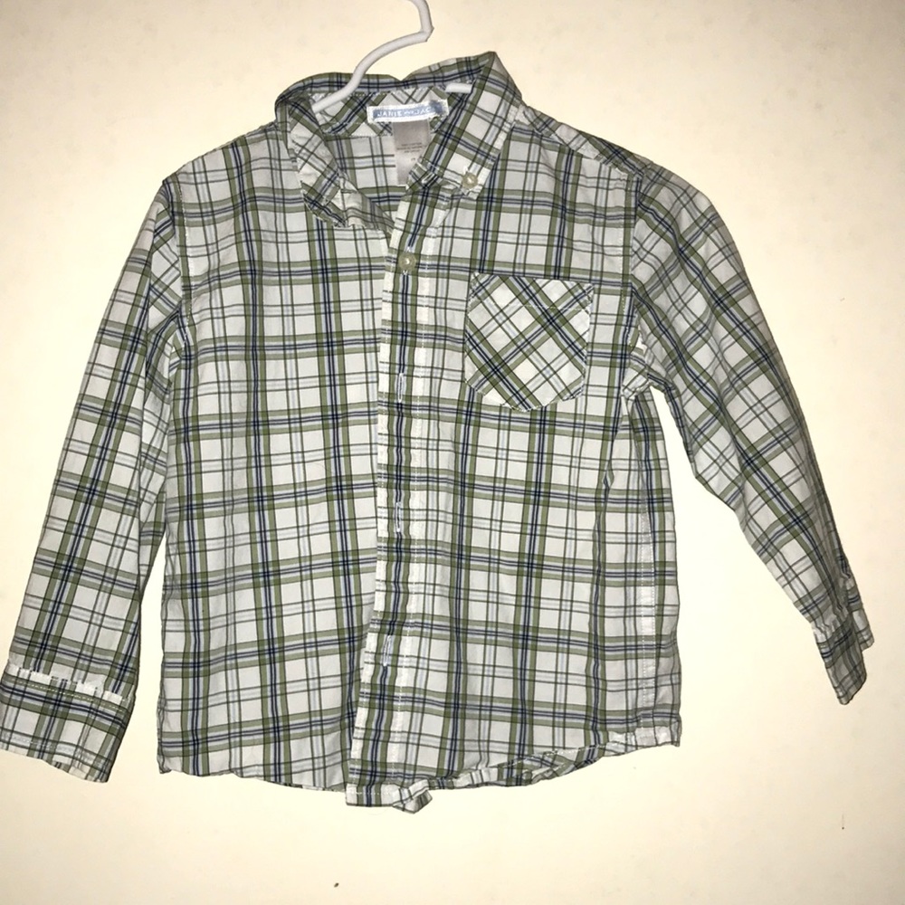 Janie and Jack 2t Plaid button up